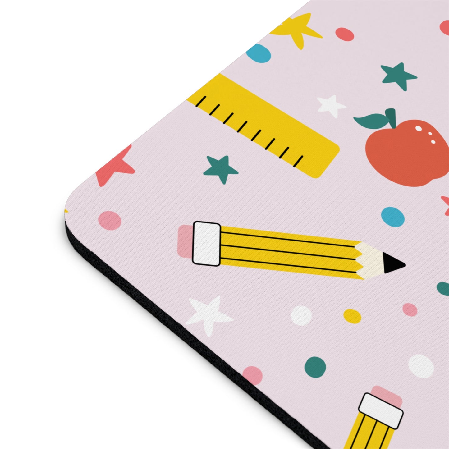 pink Teacher Life Pencil apple Mouse Pad
