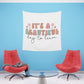 retro groovy its a beautiful day to learn Printed Wall Tapestry