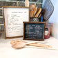 Your handwritten Recipe/Letter transferred to wood Sign
