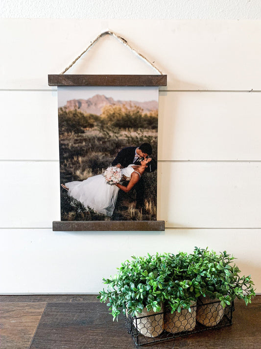 Your Photo Printed on Wood Scroll Sign; Photograph