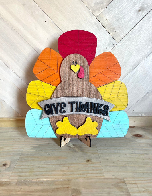 DIY Thanksgiving Turkey Paint Kit