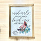 Custom personalized Cardinals Appear when loved ones are near in loving memory christmas wood sign
