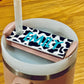 Custom Cow Print Pencil Stanley Quencher V2 Tumbler Lid Name Tag 20/30oz or 40 oz insulated Name Topper Personalized Acrylic mug Rectangle